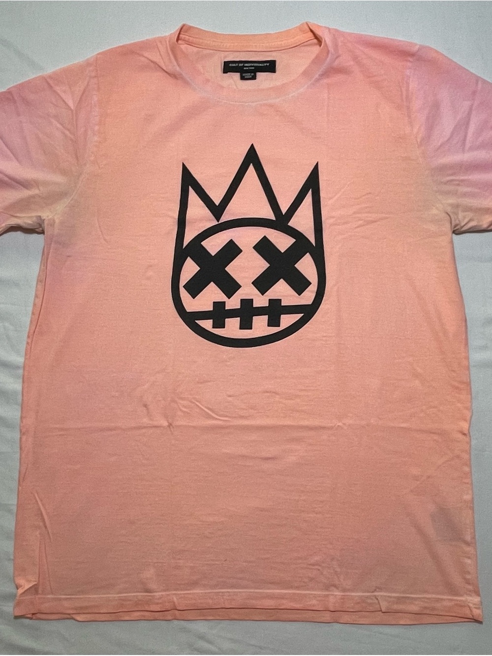 Cult of Individuality T-Shirt Shimuchan Face Logo Orange/Pink Men’s Medium